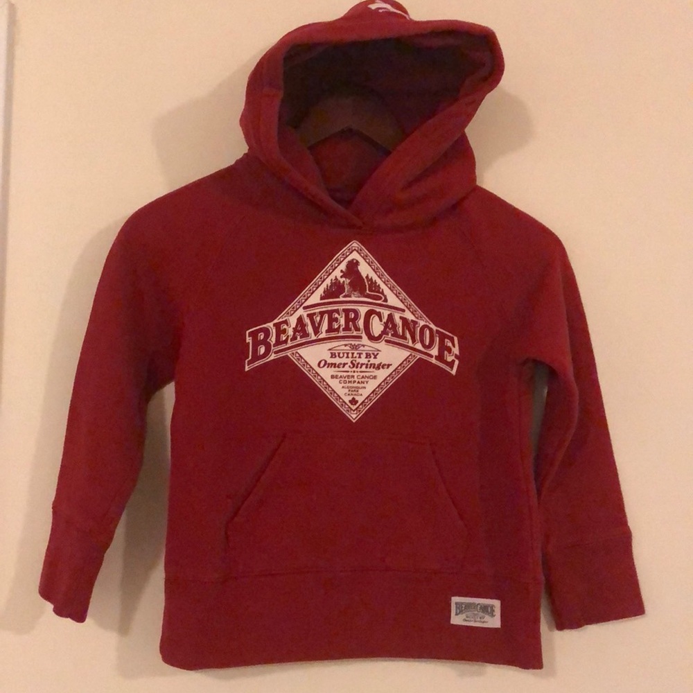 Kids unisex BeaverCanoe Hoodie- Size S -6/7